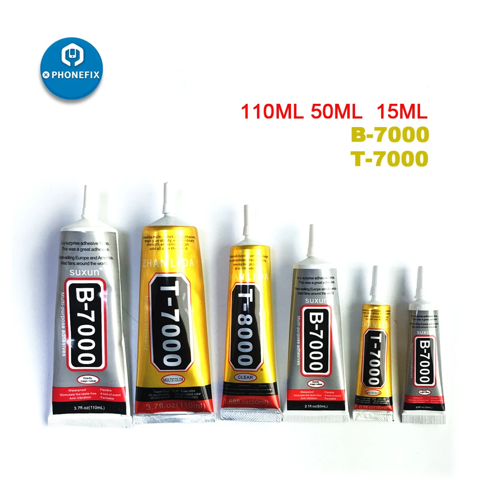 15ml 50ml 110ml B7000 Glue T7000 Glue B8000 Glue Adhesive Clear Liquid Glue Mobile Phone Frame Fix LCD Screen Glass Glue