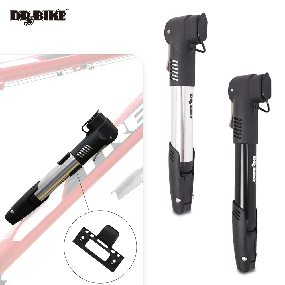 High Pressure Bike Pump Hand Mini Pump Bicycle Air Inflator Compressor with Holder for Schrader and Presta Valve Fietspomp