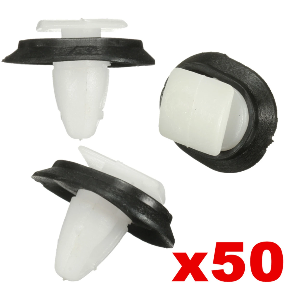 50pcs Car Fastener Clips Exterior Side Moulding Rub Bumpstrip Lower Auto  Door Trim Clips For Fiat Ducato