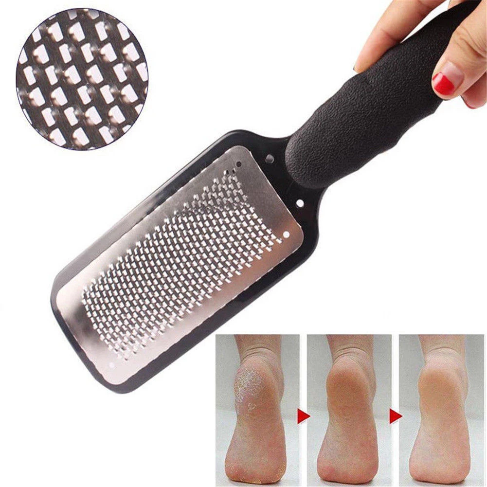 1 Pcs Stainless Steel Foot Rasp File Foot Care Hard Dead Callus Remover Exfoliating Pedicure Reusable Easy Clean Pedicure Tools