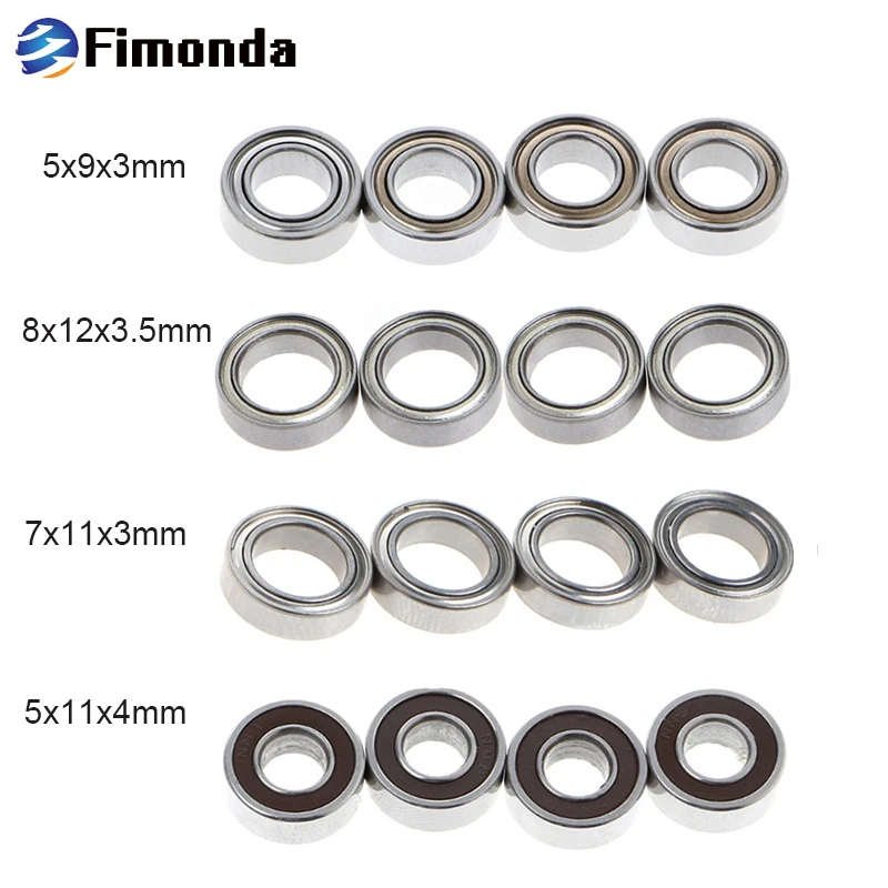 Wltoys 4PCS Ball Bearing Speed Car Parts For 1:12 RC Car Wltoys 12428 12423 0092 0093 0094 0095 Upgrade Parts