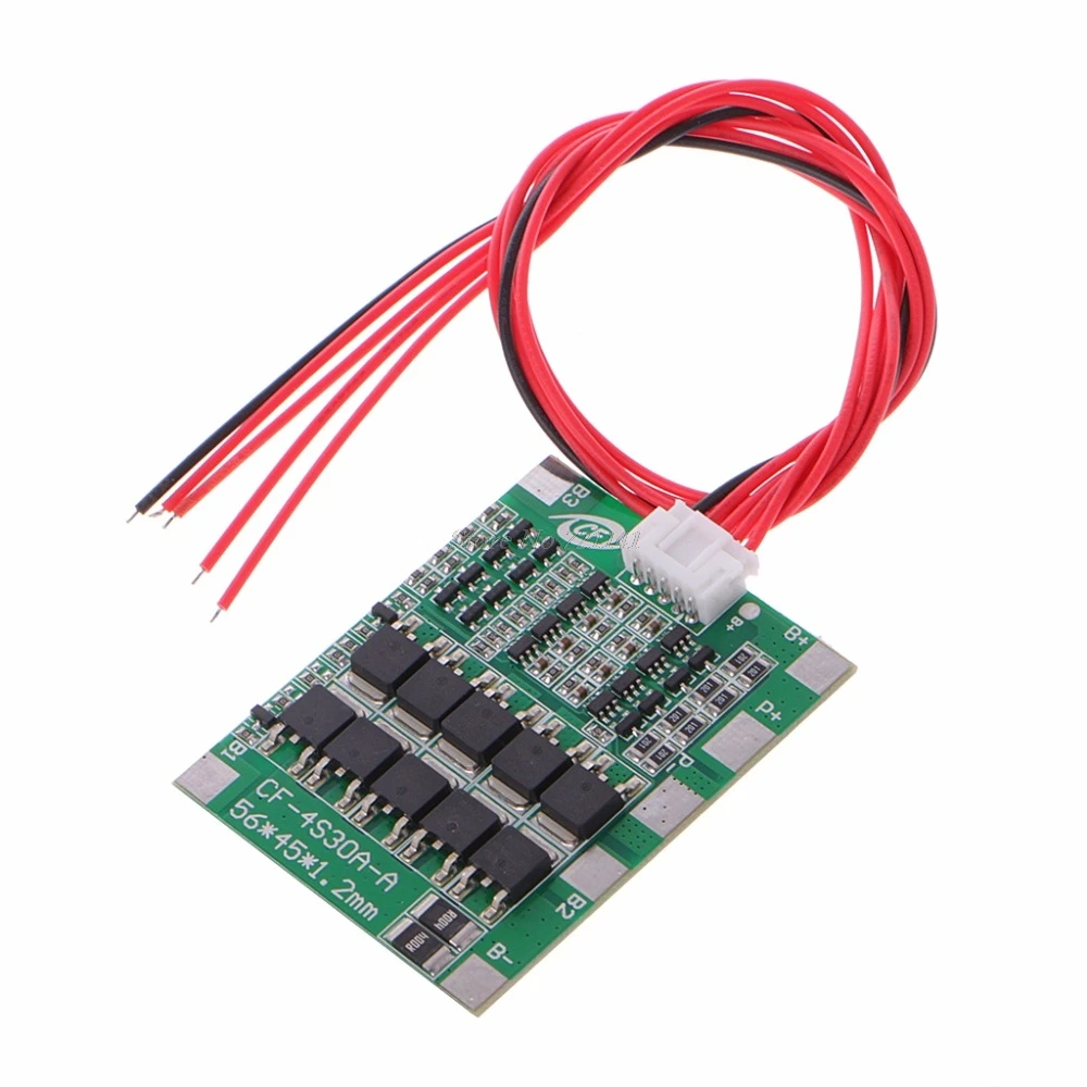 4S 30A 12.8V With Balance LiFePo4 LiFe 18650 Battery Cell BMS Protection PCB Board Dropship