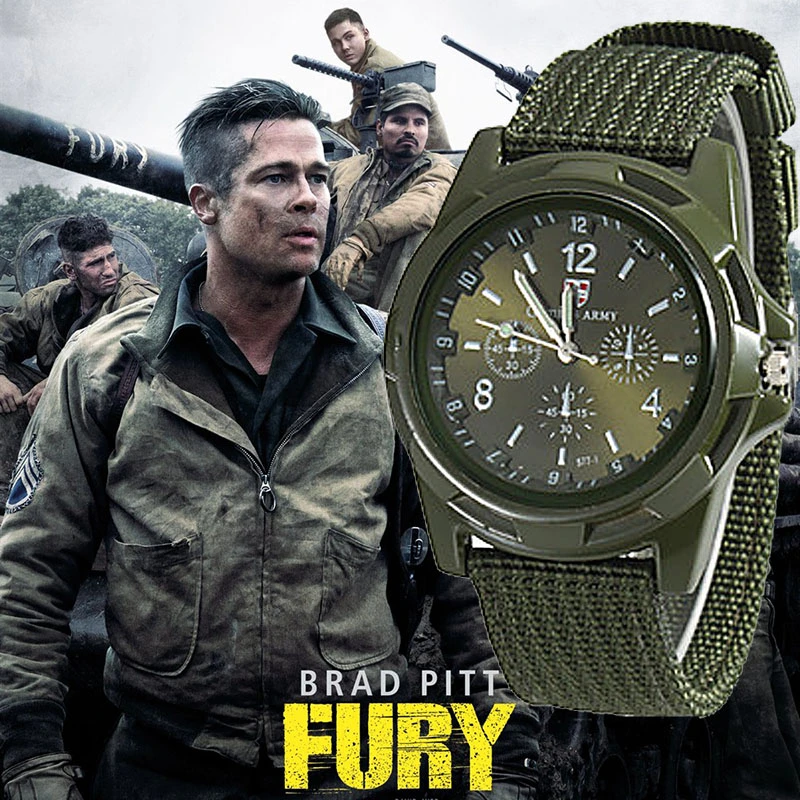 Men Nylon band Military watch Gemius Army watch High Quality Quartz Movement Men sports watch Casual wristwatches