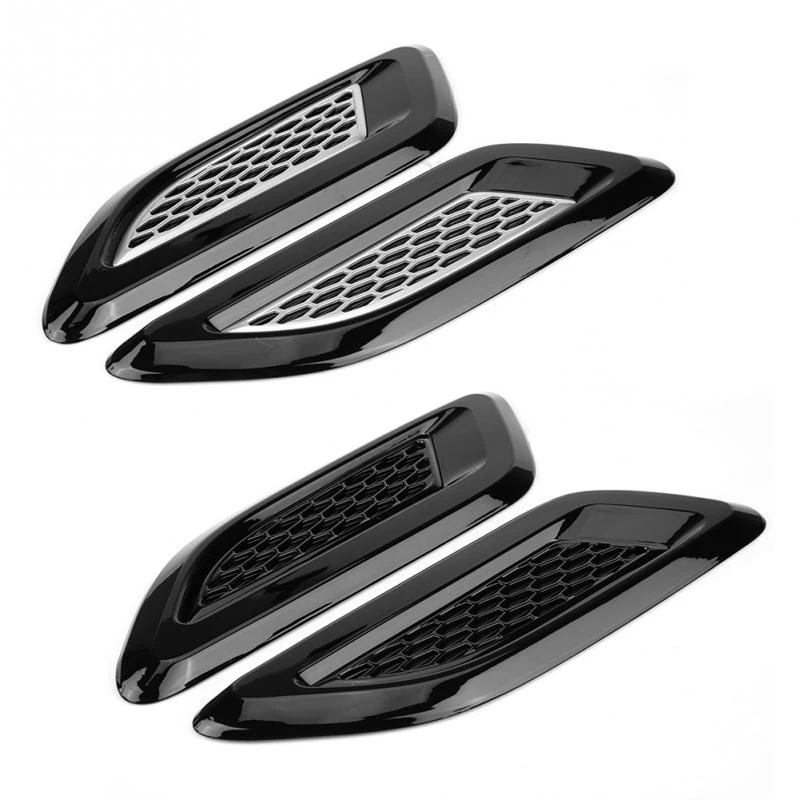 Car Exterior Hood Air Vent Outlet Wing Trim for Land Rover Range Rover Evoque 2012 2013 2014 2015 2016-2018 Car Accessories