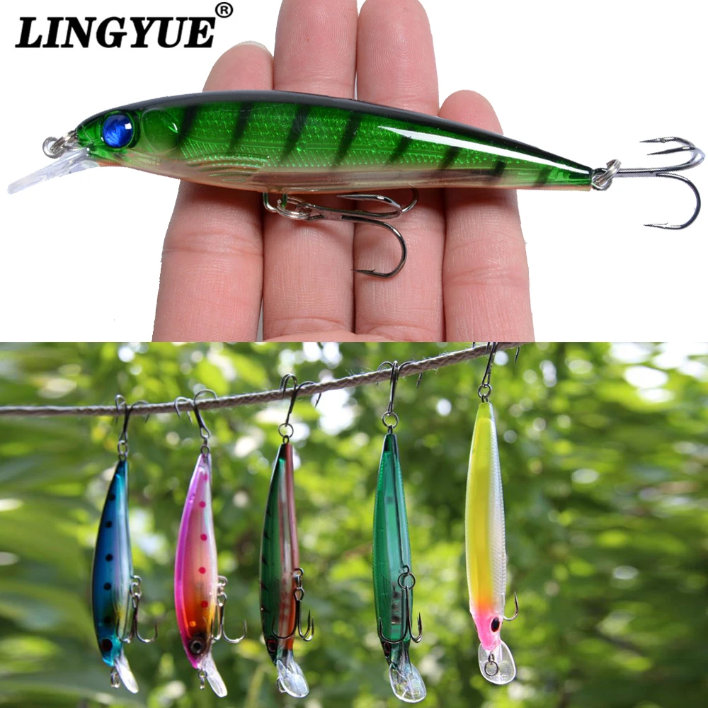 1PCS Sinking Minnow Fishing Lure Laser Hard Artificial Bait 3D Eyes 11cm 13.4g Fishing Wobblers Crankbait Minnows