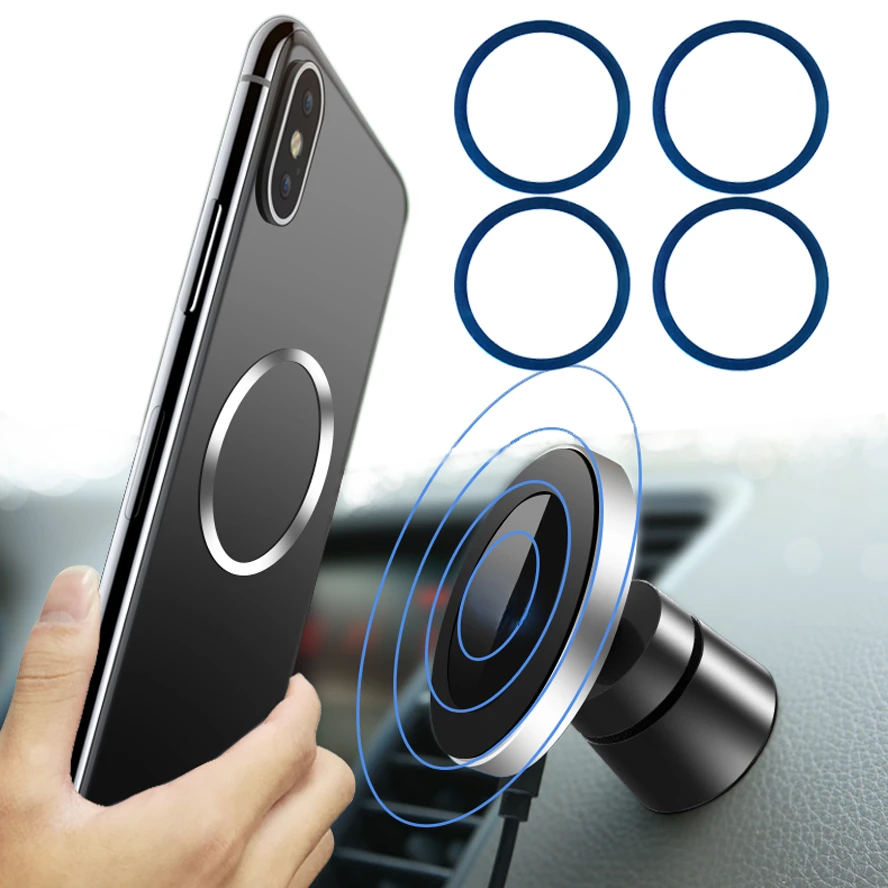 6pcs/lot Metal Plate disk iron sheet for Magnetic Qi Wireless Charging Magnet Car Stand holder For iPhone 12 13 Pro XR 11 XS Max