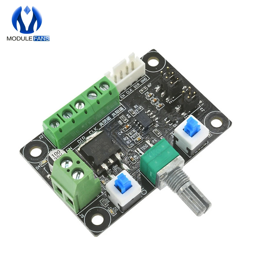 Step Stepper Motor Driver Drive Controller PWM Pulse Signal Generator Speed Control 12V-24V Module Board Swtich