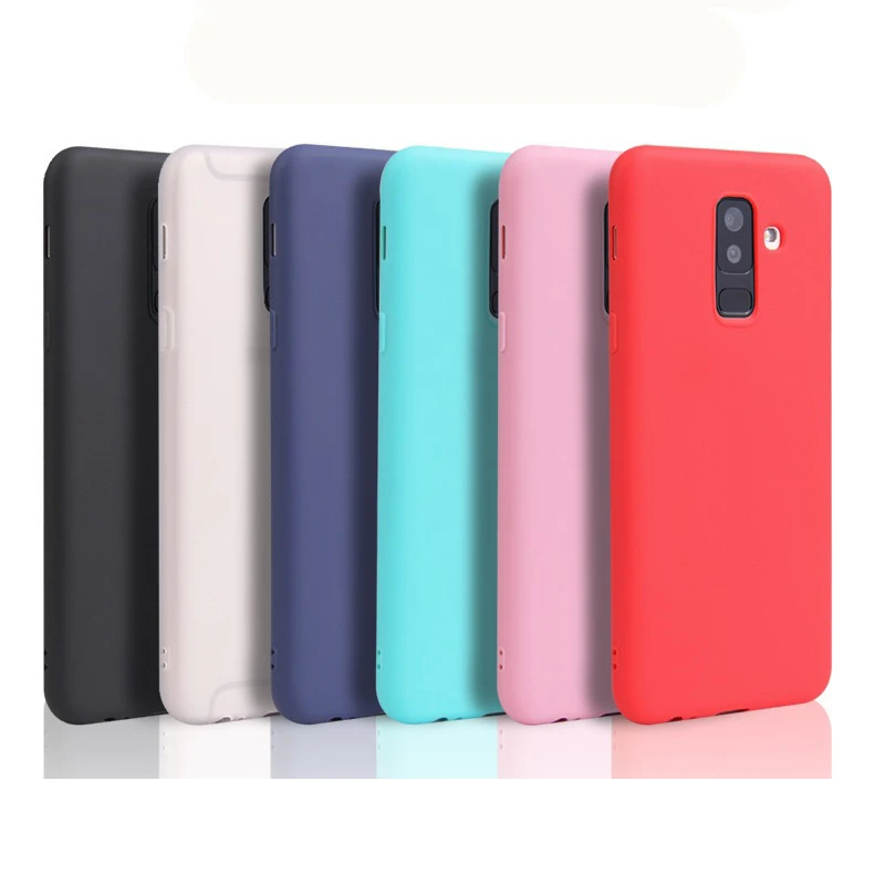 Candy color Silicon soft cover For samsung galaxy A6 Plus 2018 A7 A9 2018 A8 J4 J6 Plus 2018 S7 S8 S9 S10 S10E S10 S20 Plus case