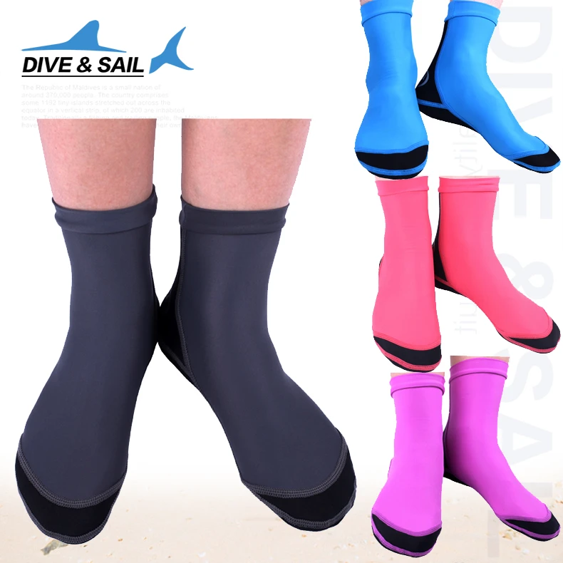 Diving Socks dive sock Neoprene nylon 1.5MM With Webbed Feet Snorkeling Socks Diving shoes Beach Socks Water Sport Free shipping