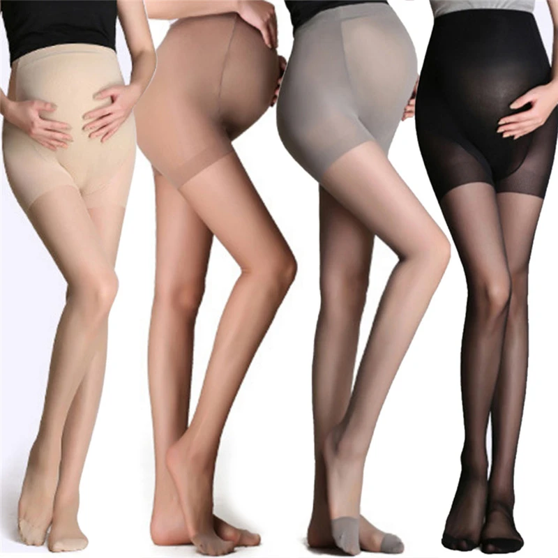 Adjustable High Elastic Leggings ummer Maternity Pregnant Women Pregnancy Pantyhose Ultra ThinTights Stockings