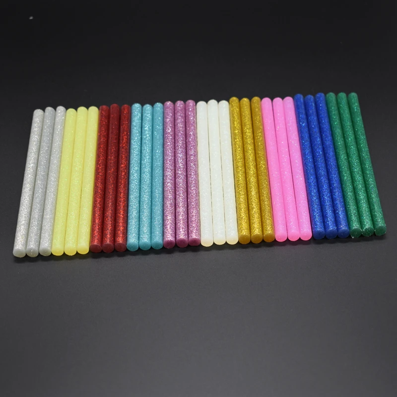 10pcs Colourful 7mm*100mm Hot Melt Glue Sticks For Glue Gun Craft Phone Case Album Repair Accessories Adhesive 7mm Stick