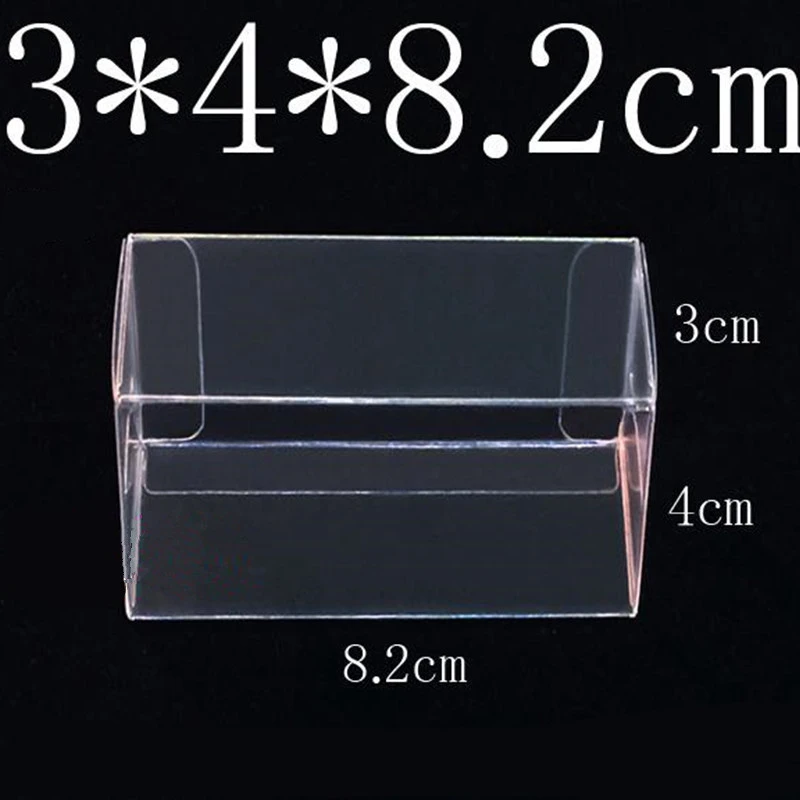 82*40*30mm PVC Clear MATCHBOX TOMY Toy Car Model 1/64 TOMICA Hot Wheels Dust Proof Display Protection Box 100PCS
