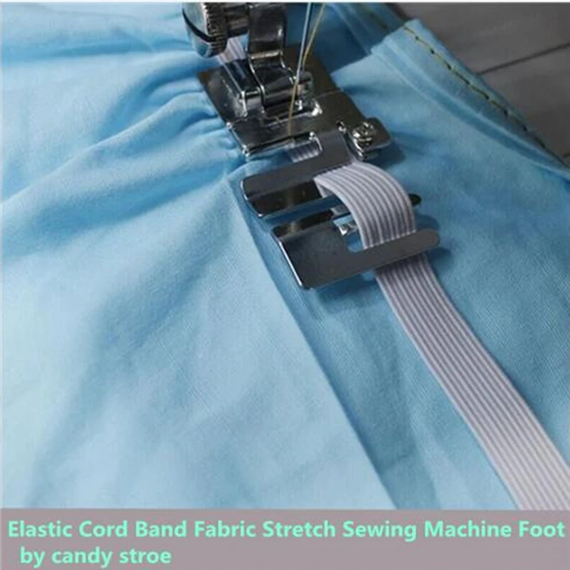 Hot Elastic Cord Band Fabric Stretch Domestic Sewing Machine Part Accessories Foot Presser#9907-6 7YJ26-2