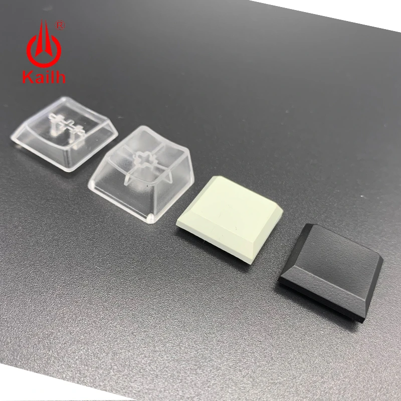 Kailh Low Profile Keycaps for box 1350 chocolate switch translucent white black color gaming DIY mechanical keyboard keycaps