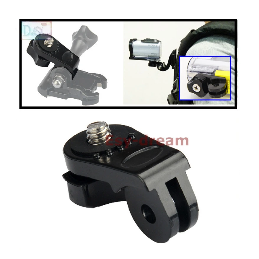 1/4 Screw Tripod Mount Adapter Converter Accessories for Xiaomi Yi Sony AS20 AS30V AS100V AS200V HDR AZ1 Action Camera to Gopro