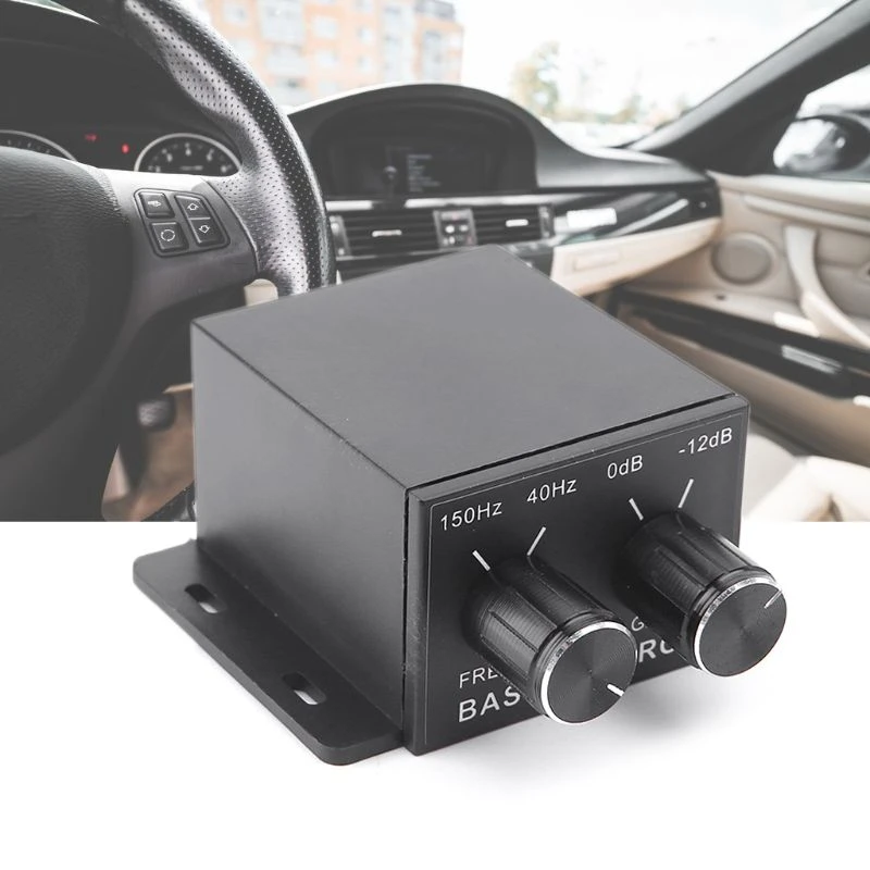 Car Audio Regulator Amplifier Bass Subwoofer Stereo Equalizer Controller 4 RCA #306