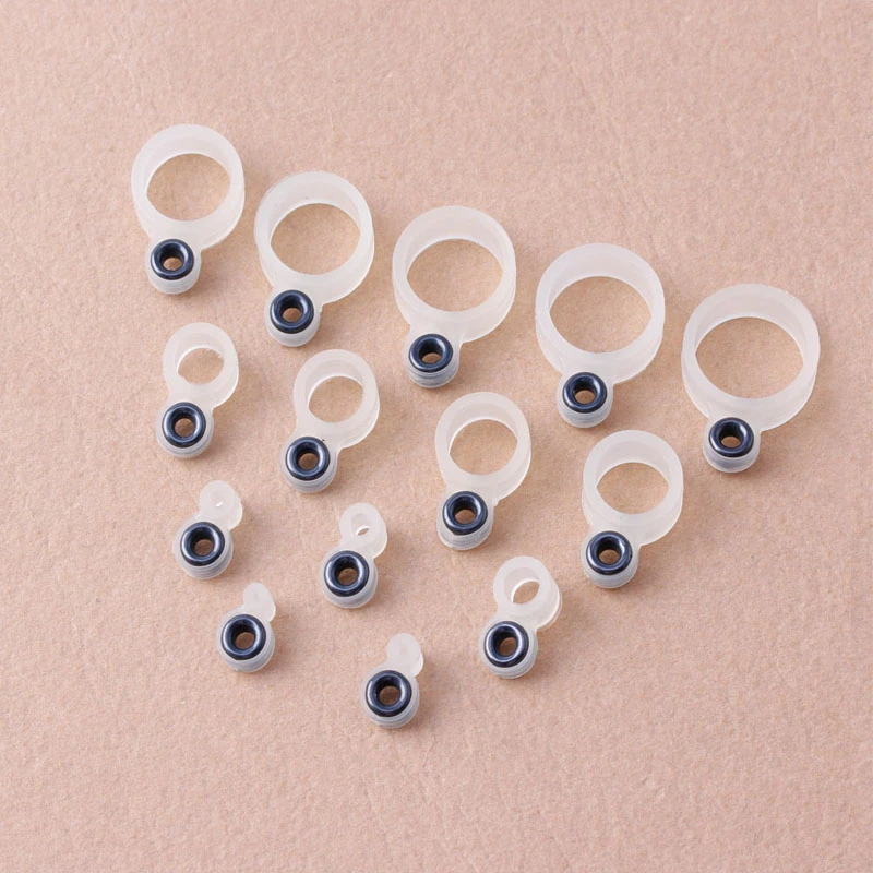 14Pcs Fishing Rod Wire Ring Silicone Fishing Line Guide Ring Different Size 1-14 fishing Tackle Accessories