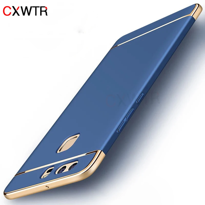 Case for Huawei P10 P9 Plus Phone Case P20 P30 Pro Luxury 3 In 1 Slim Hard Cover for Huwei Honor 8 9 10 Lite