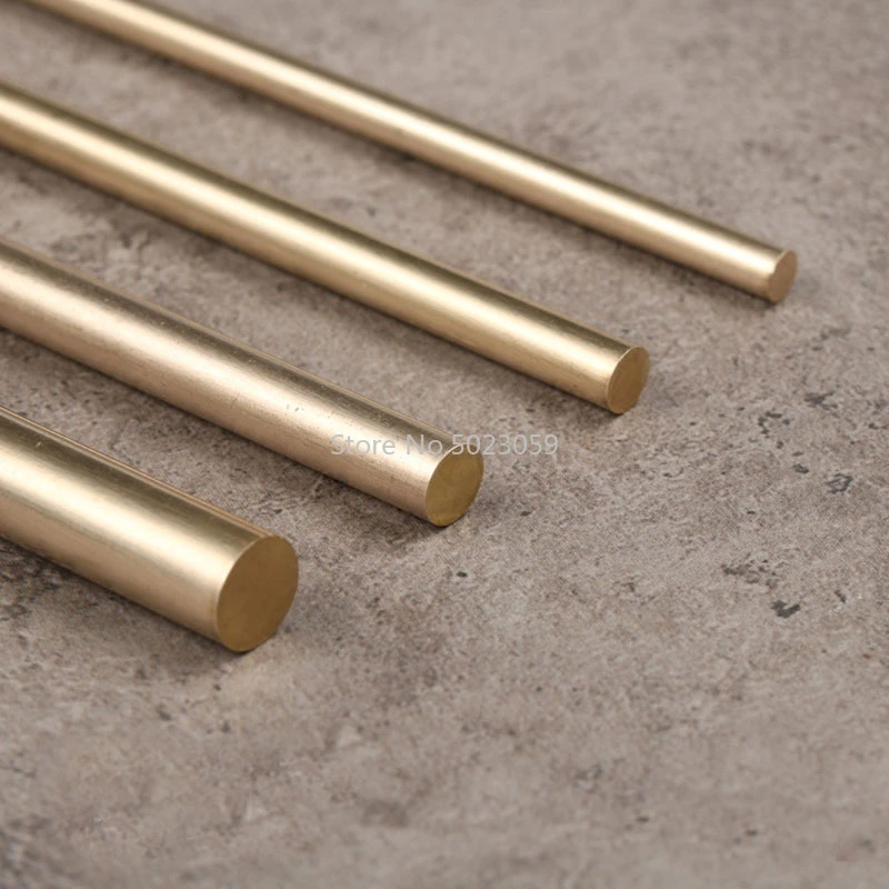 2pcs Hand-done Brass Bar Rod for Diy Knife Handle Material 100mm Stick for Knife Handle Part Diy Toys Accessories 2-8mm