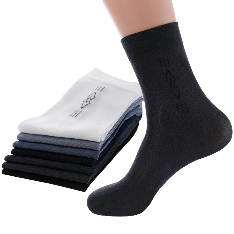5pairs Men Socks High Quality Business Casual Male Short Socks Summer Autumn Silk Thin Transparent Durable Breathable Sock Meias