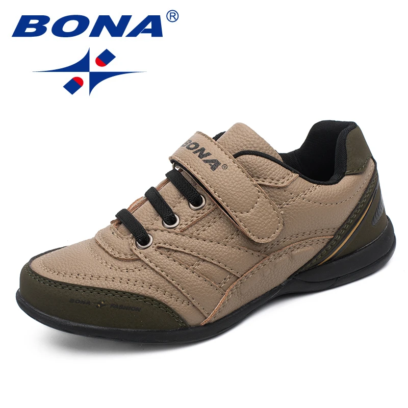BONA New Classics Style Children Casual Shoes Hook & Loop Boys Shoes Outdoor Walking Jooging Sneakers Comfortable Free Shipping