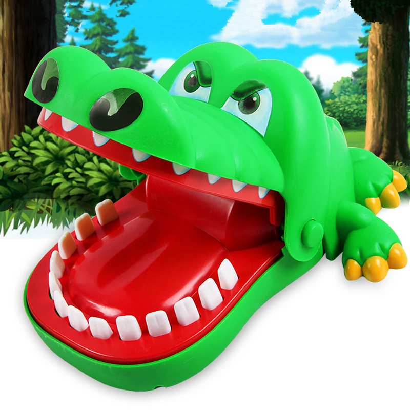 Hot Sell Creative Practical Jokes Mouth Tooth Alligator Hand Children's Toys Family Games Classic Biting Hand Crocodile Game