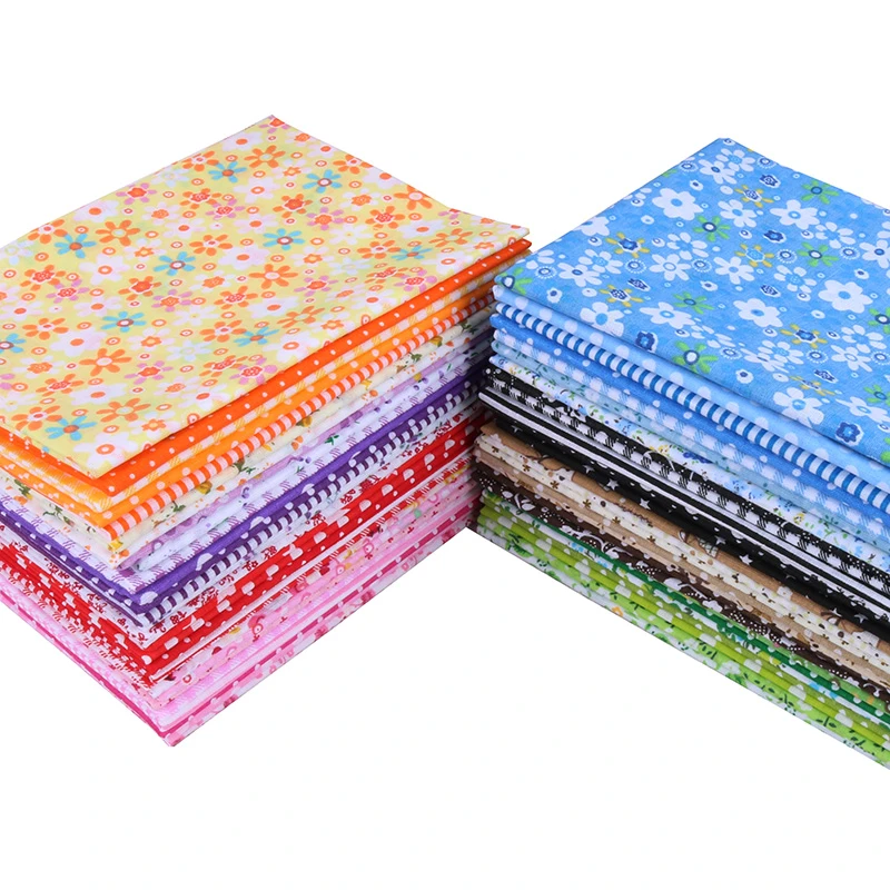 Nanchuang Thin Cotton Fabric Patchwork For DIY Sewing Scrapbook Cloth Tissue For Quilt Needlework Pattern 25x25m 7Pcs/Lot