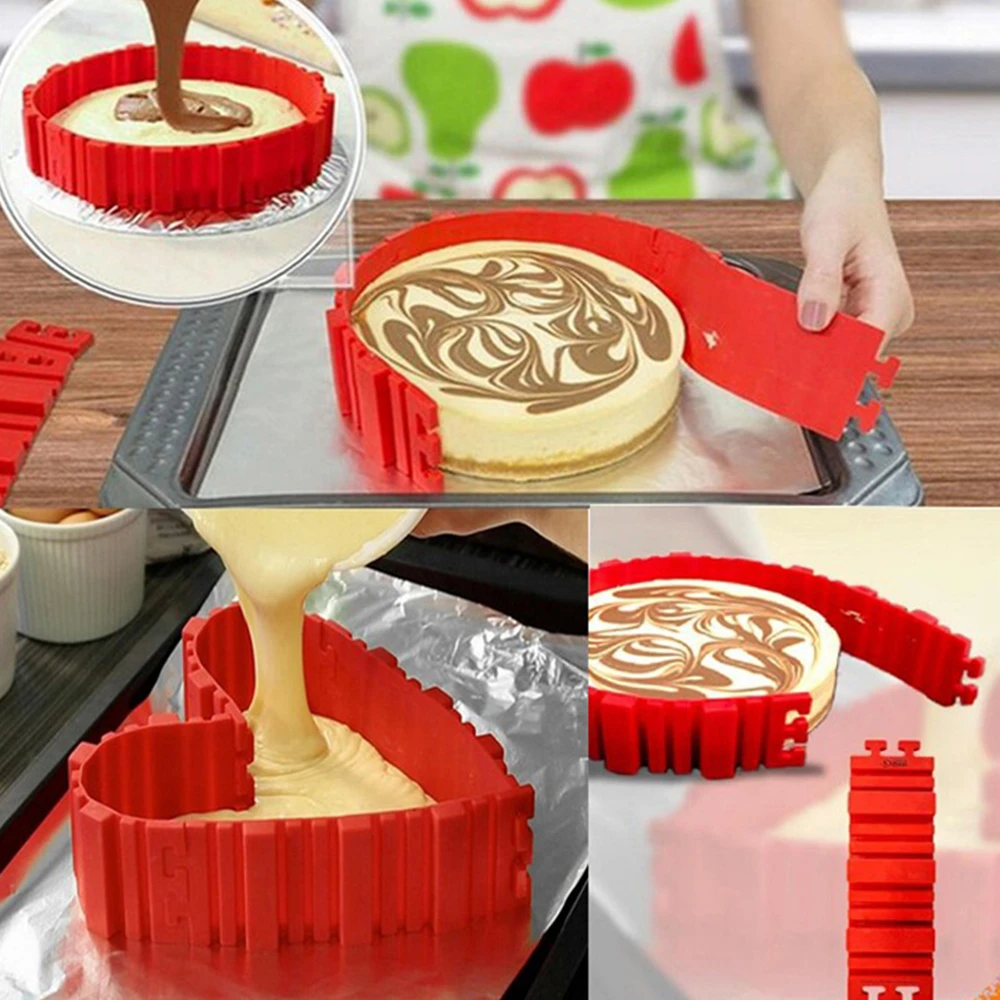 4Pcs/Set Magic Cake Mold Multi Style DIY Puzzle Silicone Mold Bread Cake Pan Cake Mold Silicone Form Baking Tool