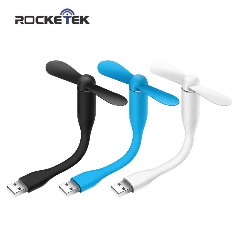Rocketek Creative USB Fan Flexible Portable Mini Fan For Power Bank & Notebook & Computer Summer Gadgets