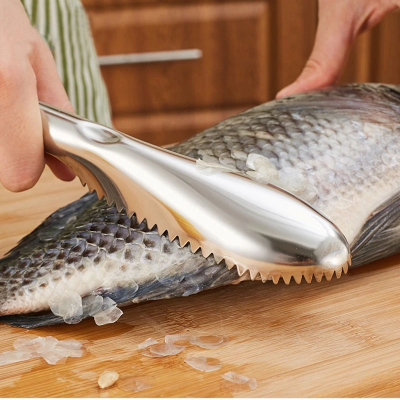 Cooking Tools Fish Cleaning Knife Skinner Fish Skin Scraper Stainless Steel Fish Scales Fishing Cleaning Remover Kitchen Gadget