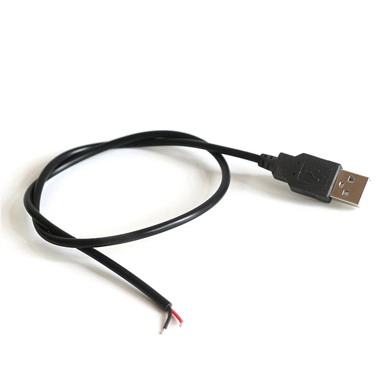 50CM 100CM USB LED Connector Cable line 2pin USB Socket Power Connect Wire Connectors for DC5V Single Color LED Strip Lights