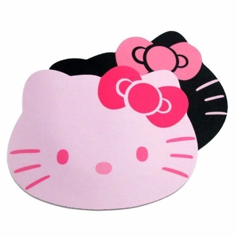 Drop Shipping Cute Cat Laptop Computer Mouse Pad Mat Pink Black Color Wholesale Price