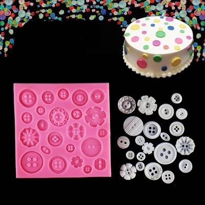 HOT Selling Button Cake Mold Silicone Baking Tools Kitchen Accessories Decorations For Cakes Fondant Mould K175