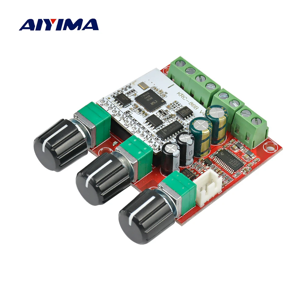 AIYIMA TPA3110D2 Subwoofer Bluetooth Amplifier Board 2.1 Channel TPA3110 Active Digital Audio Amplifiers 15W*2+30W