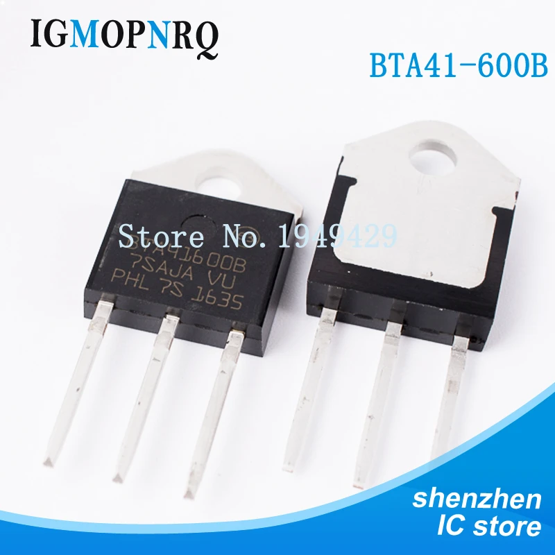 5PCS/lot BTA41-600B TO-3P BTA41-600 BTA41600B Triac 40 Amp 600 Volt New