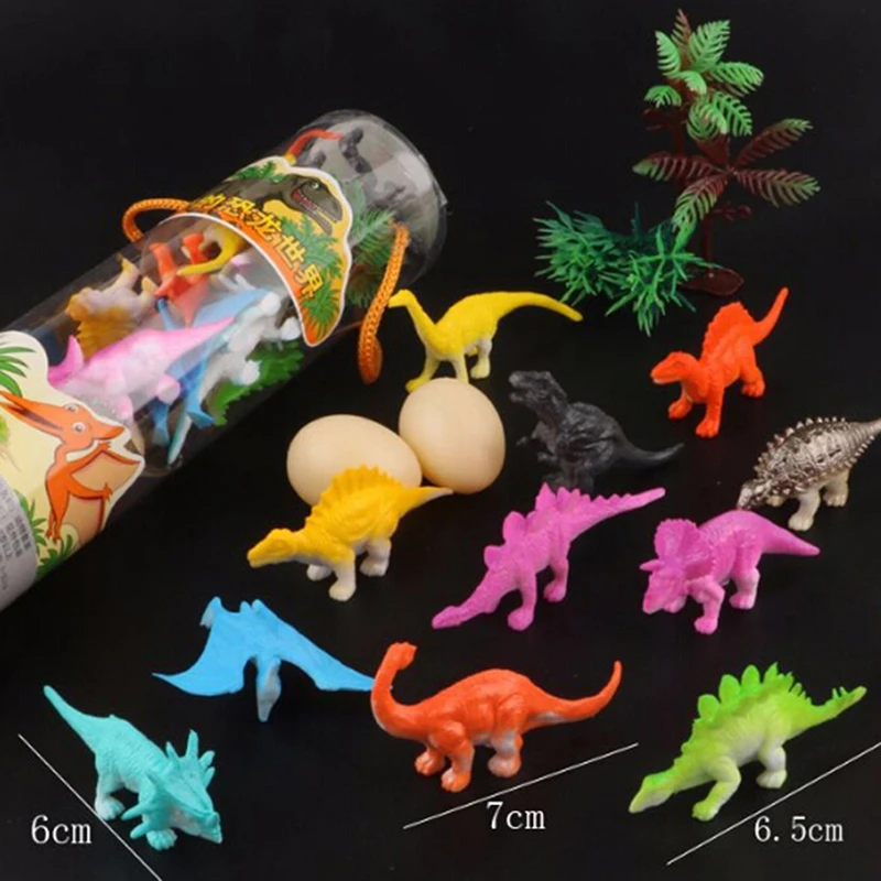 16pcs/set Kids Imaginative Dinosaur Toy 6cm PVC Action Figure Toys Learning Resources for Toddlers