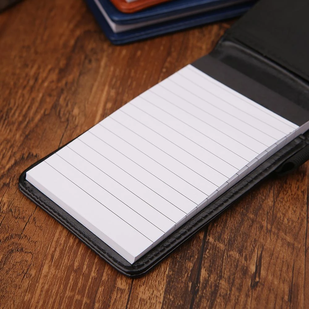 Multifunction Pocket Planner A7 Notebook Small Notepad Note Book Leather Cover Business Diary Memos Office School Stationery