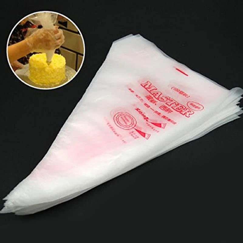 50PCs/set Disposable Pastry Bags Cake Decoration Kitchen Icing Food Preparation Bags Cup Cake Piping Tools For Baking