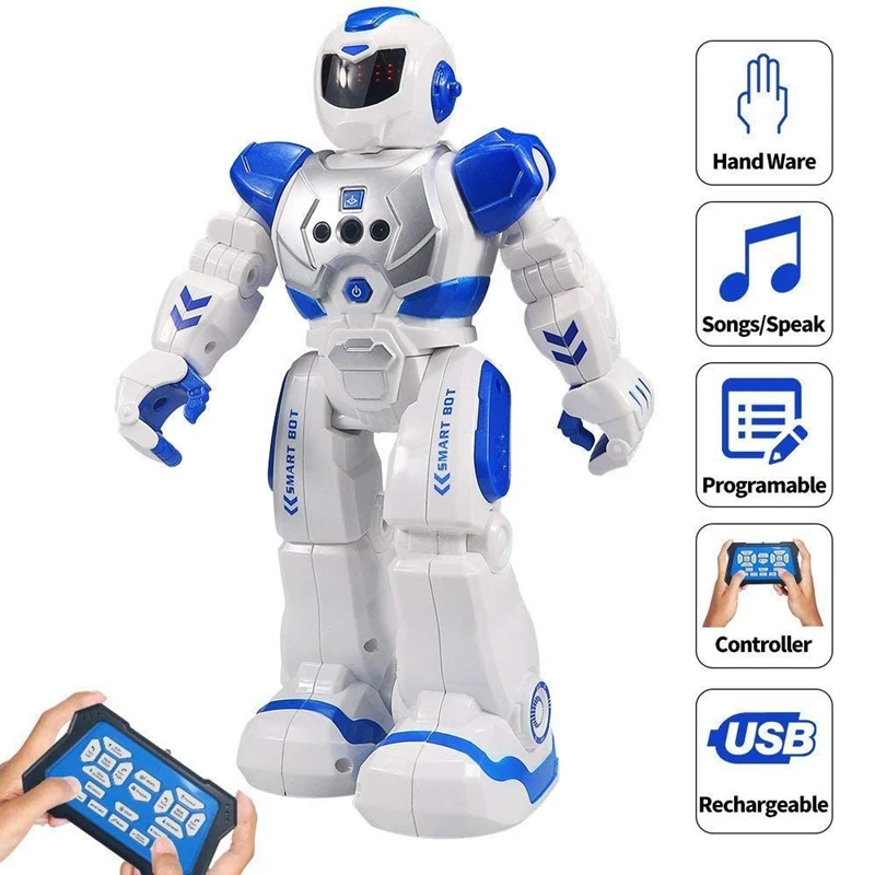 Size 26CM RC Remote Control Robot Smart Action Walk Sing Dance Action Figure Gesture Sensor Toys Gift for Children Kids Gifts