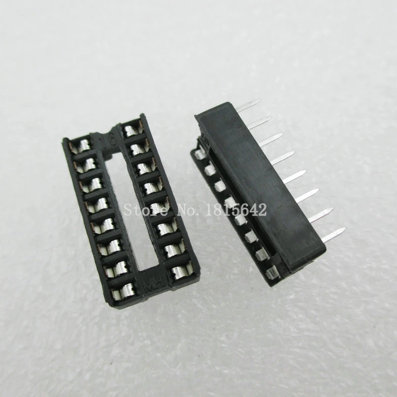 20PCS/LOT 16 Pin DIP SIP IC Sockets Adaptor Solder Type Narrow ic socket