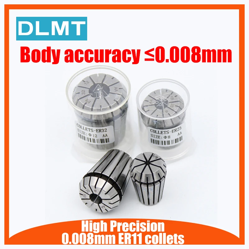 1PCS  ER11 collets High Precision 0.008mm 1mm-8mm ER11 Spring Collet Suitable for ER Collet Chuck Holder 0.008 accuracy