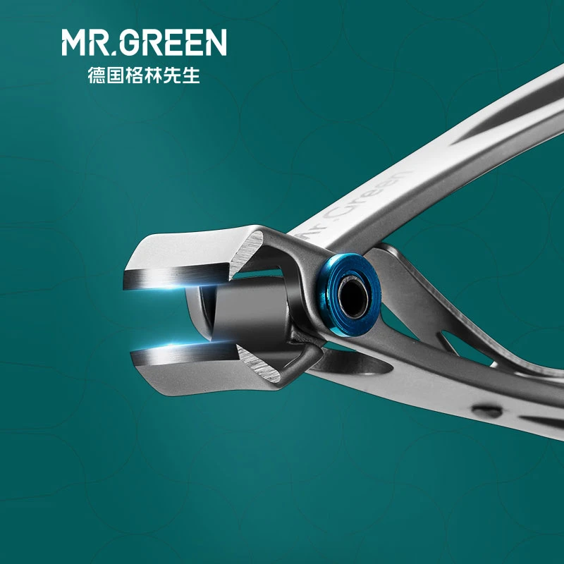 MR.GREEN Nail clippers  Trimmer Stainless Steel Nail tools manicure Thick Nails  cutter  scissors with glass nail file