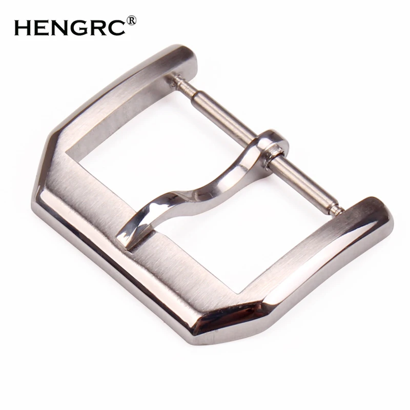 316L Stainless Steel Watchbands Clasp 18mm 20mm Polished Brushed High Quality Silver Watch Strap Accessories Tang Pin Buckle