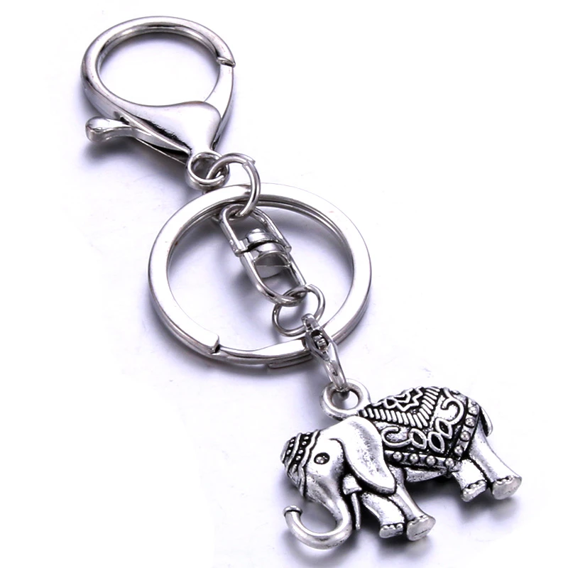 elephant shape keychain handmade stainless steel gift private custom for lovers friends a variety of styles