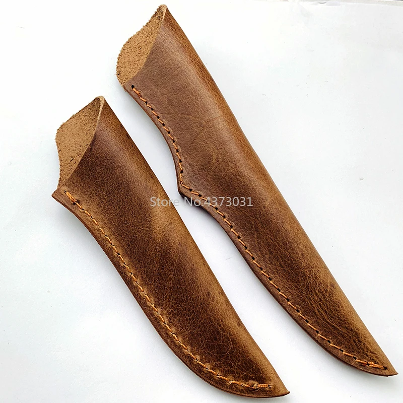 1 Piece Cowhide leather sheath For DIY Straight knife,Cowhide leather case For Fruit knife, kitchen knife