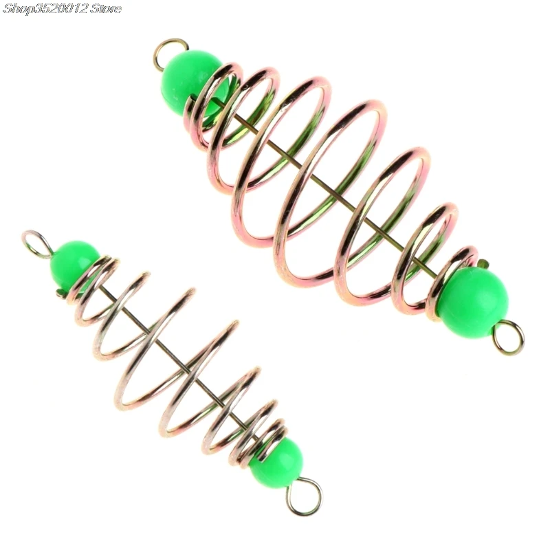 10 Pcs/Set Fishing Bait Spring Lure Inline Hanging Tackle Stainless Steel Feeder Dropshipping