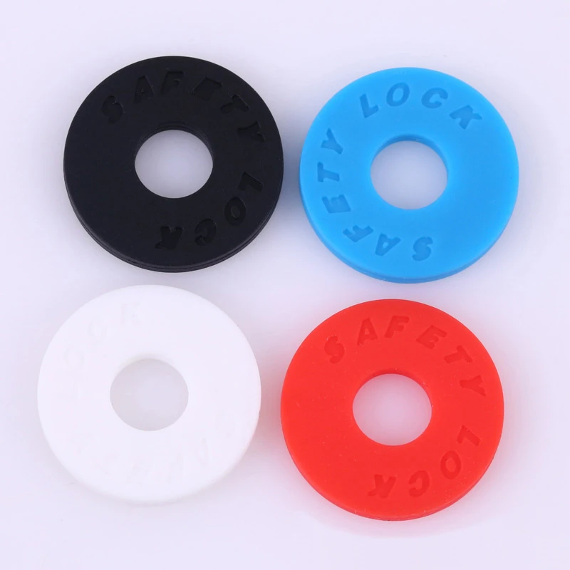 2pcs Guitar Strap Block Rubber Safety Lock Washer Acoustic Electric Guitar Bass Ukulele Accessories