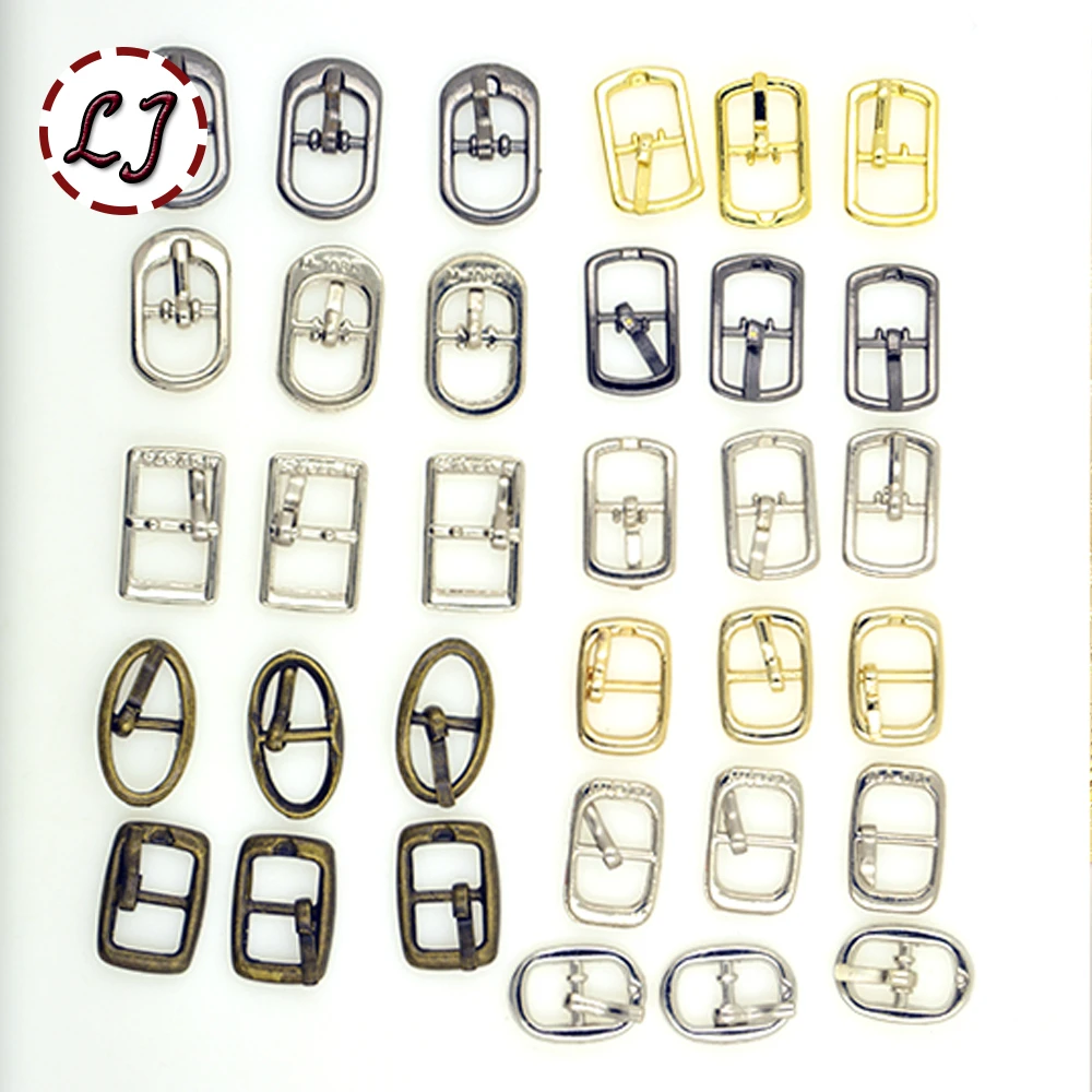 New arrived 30pcs/lot silver gun-black gold small Square round alloy metal shoes bags Belt  Buckles  DIY Accessory Sewing XK023