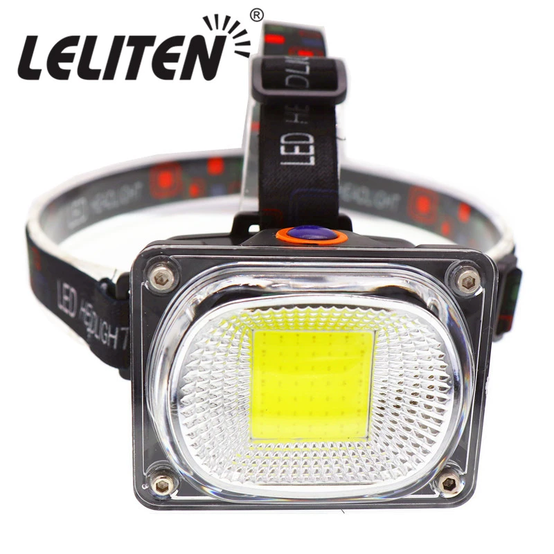 Portable mini COB LED Headlamp USB charging Outdoor camping Fishing headlights Work Maintenance Searchlight lantern flashlight