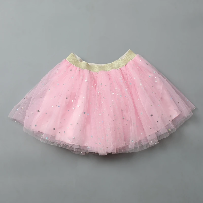 Baby Skirts Girls Ballet Dance Pettiskirts Tutu Toddler Star Glitter Printed Ball Gown Party Tutu Kids Skirt Children's Clothes